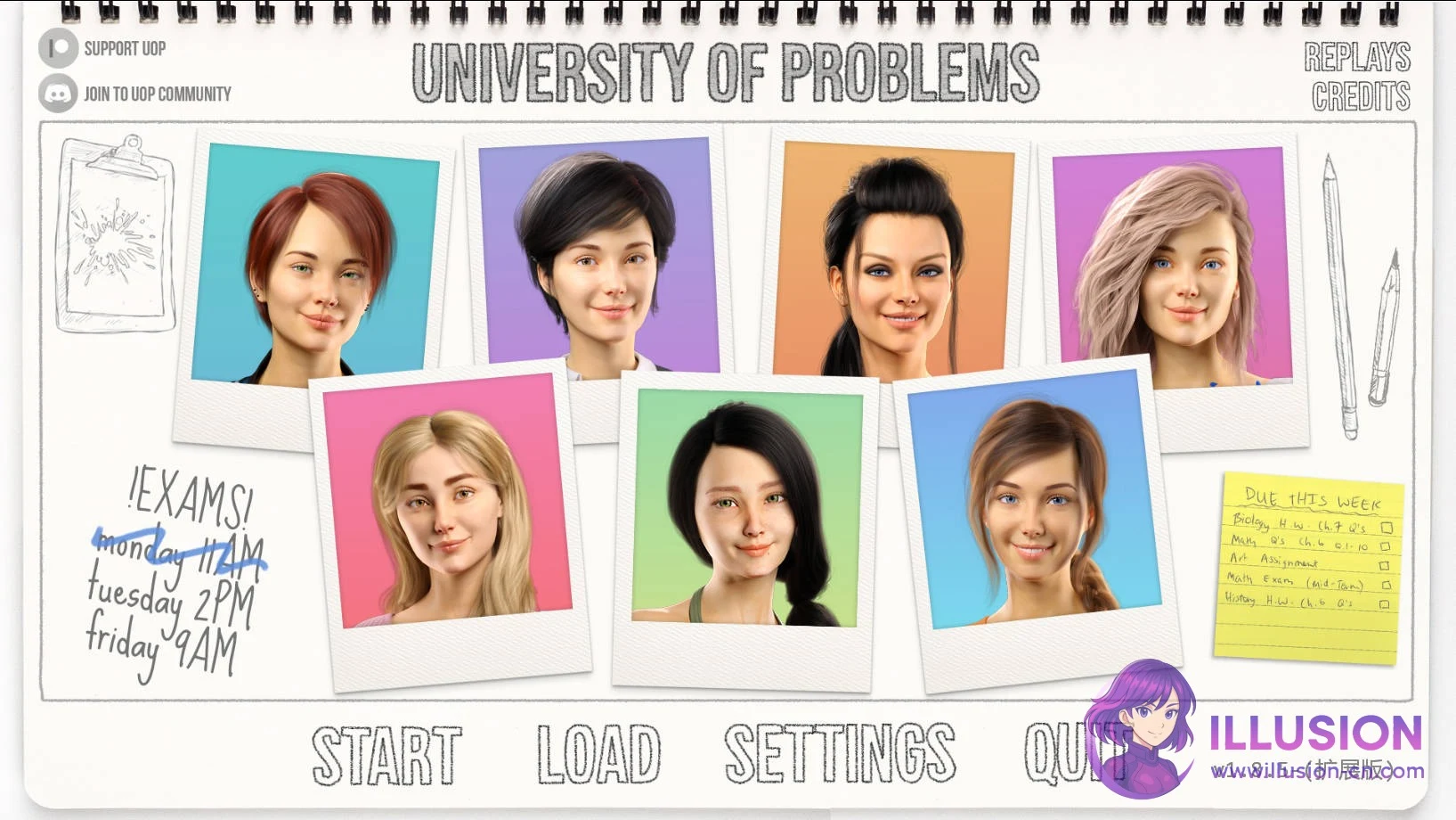 😏大学问题 学院恋情 University of Problems [AI汉化 v1.8.5 扩展版] / PC / SLG+动态 / 汉化 (WY/FM 13.5G)