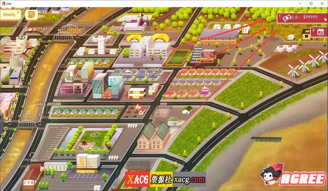 【高自由度SLG/汉化/步兵】大学生活-Uni V0.39.98 精翻汉化版【PC+安卓/2G/更新】 畅玩游戏 预览第14张