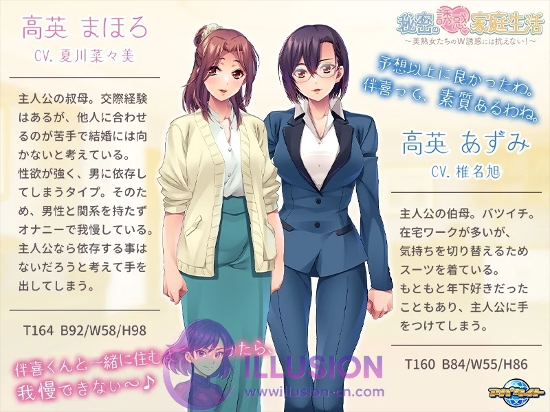 难以招架的美人妻双重诱惑！秘密家庭生活～美女性们的W攻势无法抗拒！[AI汉化+全CG存档][PC-ADV游戏][FM/百度/650M]