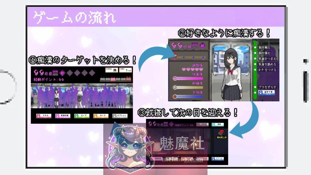所以我要当纠缠者 [だから俺は痴漢する Ver1.41] AI汉化版 (PC-SLG游戏) 爆款SLG/汉化/像素动态 450M 微云网盘/直链